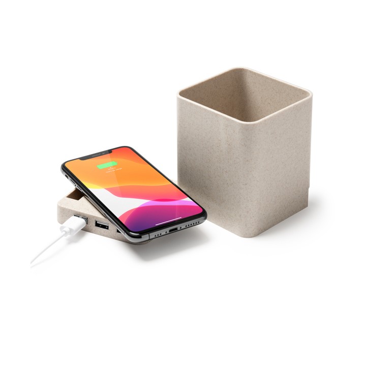 MELBUX: Еко Органайзер за Бюро с Безжично Зарядно и USB