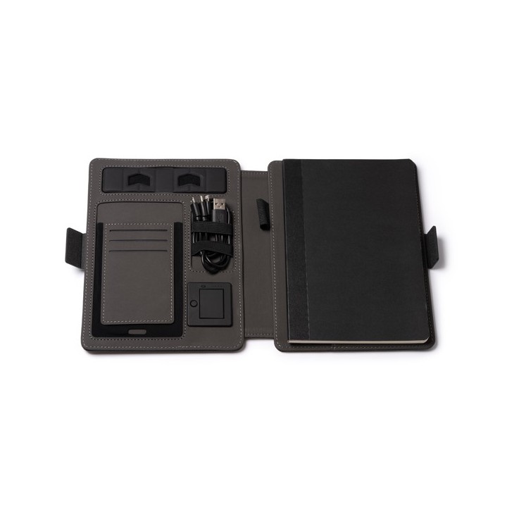 Папка SAMPER с Power Bank и Безжично Зарядно