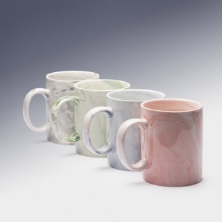 Керамична чаша NORVAL с мраморен ефект, 350 мл