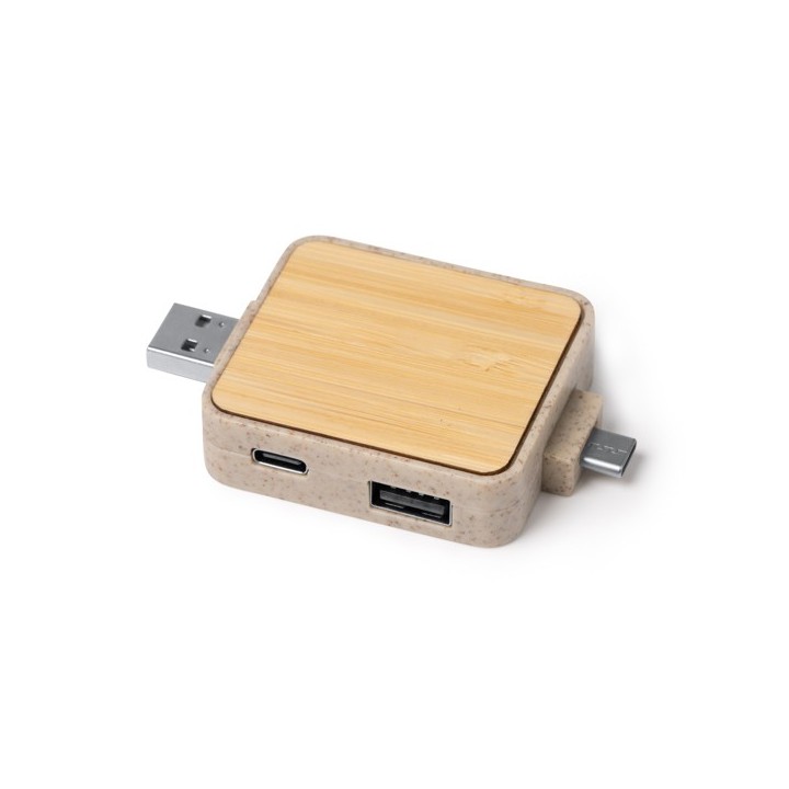 CLUNI Еко USB-C и USB-A Хъб от Бамбук